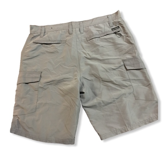 Burnside Men's Shorts Cargo Pocket Gray Fast Drying Size 34 - Picture 2 of 6